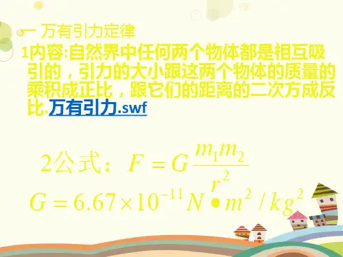 万有引力定律  完整版课件