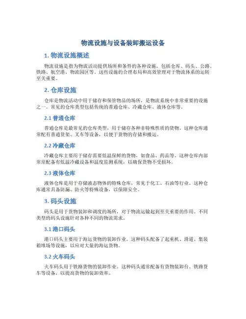物流设施与设备装卸搬运设备