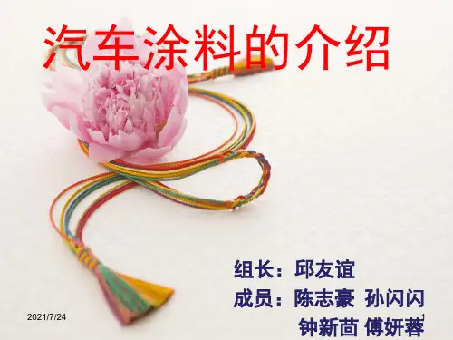 汽车涂料的介绍PPT课件