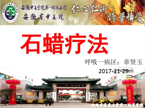 蜡疗 ppt课件