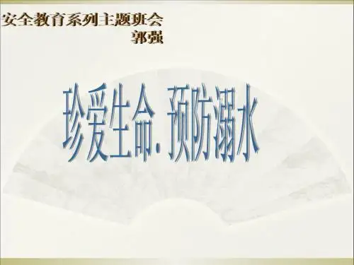 2014防溺水教育主题班会
