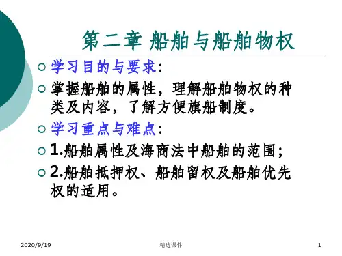 船舶与船舶物权