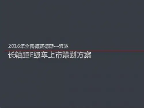 某车上市会策划方案(PPT 45张)