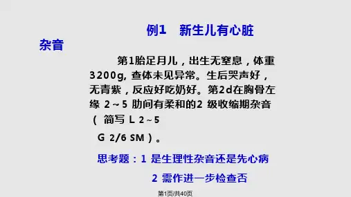 新生儿先天性心脏病PPT课件