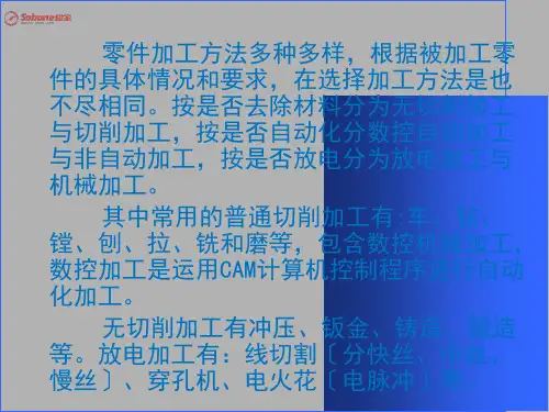 常用机械加工方法PPT课件