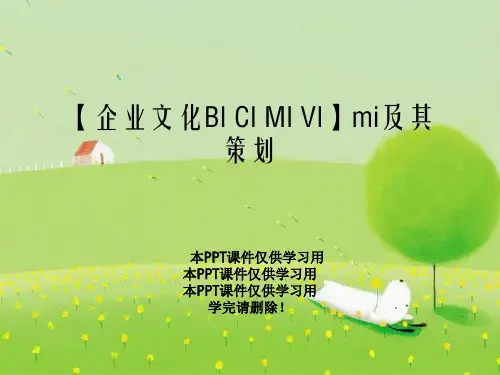 【企业文化BI CI MI VI】mi及其策划
