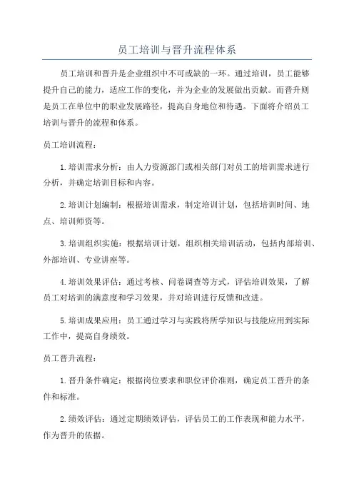 员工培训与晋升流程体系