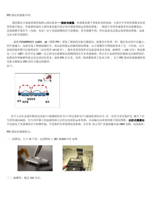 指纹传感器 FPC 1011F