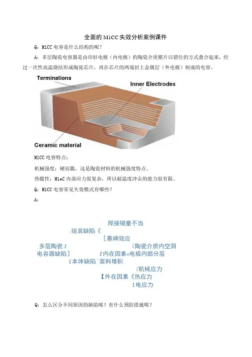 MLCC失效分析全面案例课件