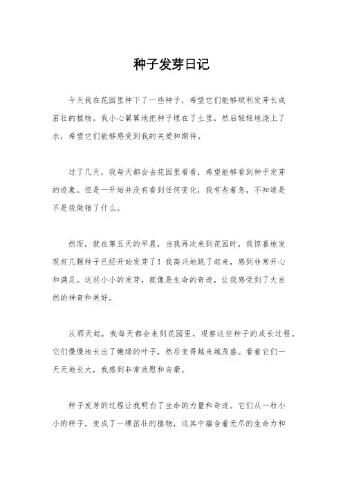 种子发芽日记