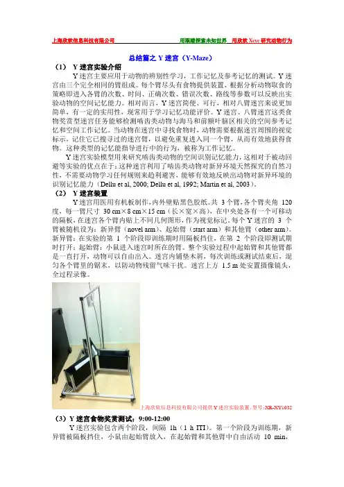 总结篇：Y迷宫的行为学检测方法及注意事项