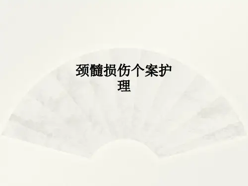 颈髓损伤个案护理PPT课件