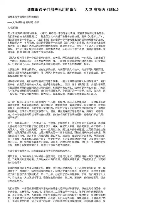 请尊重孩子们那些无用的瞬间——大卫·威斯纳《飓风》