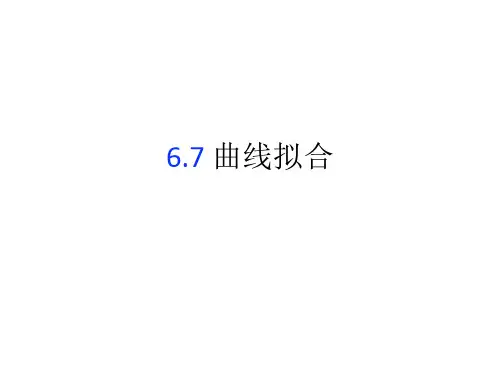曲线拟合