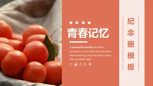 水果推销 纪念册PPT模板