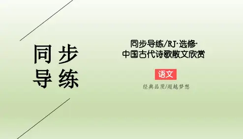 人教版选修《中国古代诗歌散文欣赏》庖丁解牛 课件(26张)
