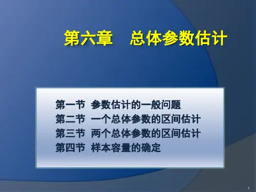 统计学总体参数估计ppt课件