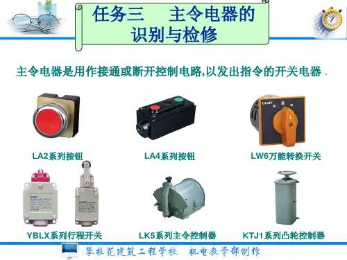 (动合触头)2.按钮的种类及动作原理按结构形式分