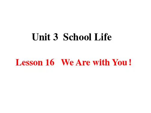 冀教版七年级英语下册Unit 3 Lesson 16(共24张PPT)