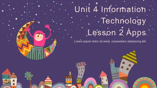 Unit4InformationtechnologyLesson2Apps课件高中英语北师大版(完整