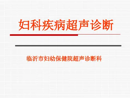 妇科超声检查