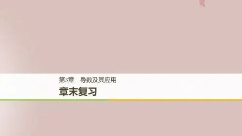 2018_2019高中数学第3章导数及其应用章末复习课件苏教版选修1_1