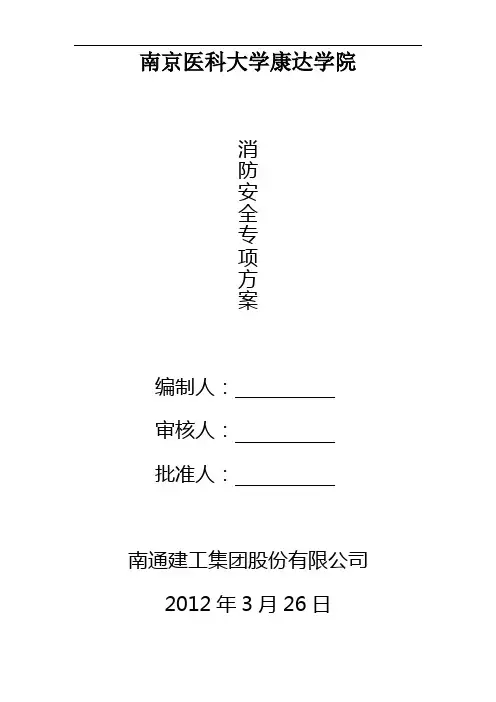 消防安全专项方案(1)