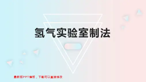 氢气实验室制法 九年级化学教案PPT模板下载