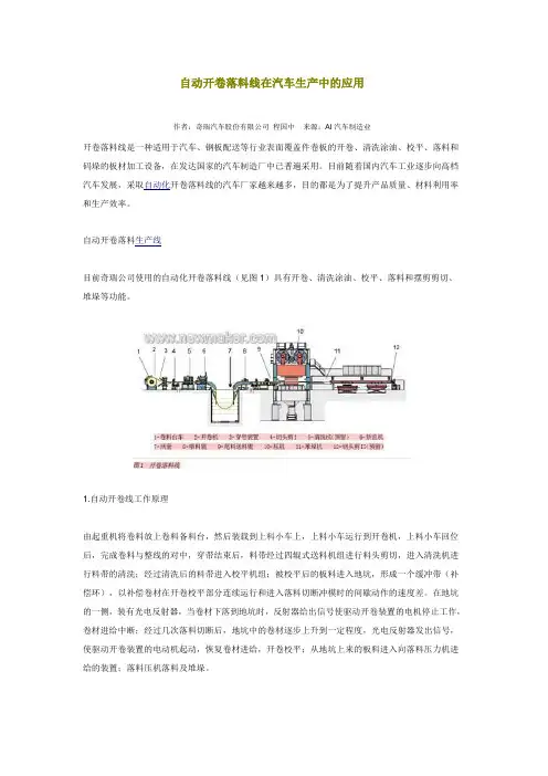 自动落料线