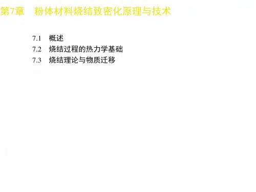 粉末冶金原理第七章