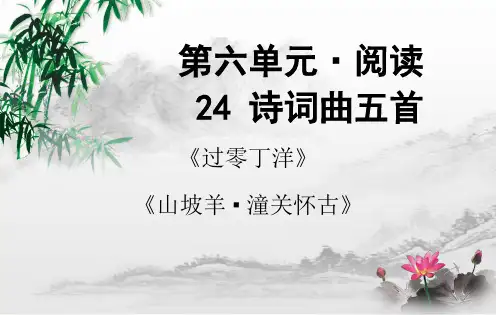 《过零丁洋》《山坡羊》