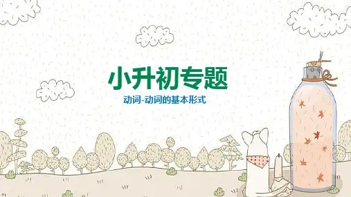 【小升初英语专题】——动词形式类 精品讲解课件(共24张PPT)