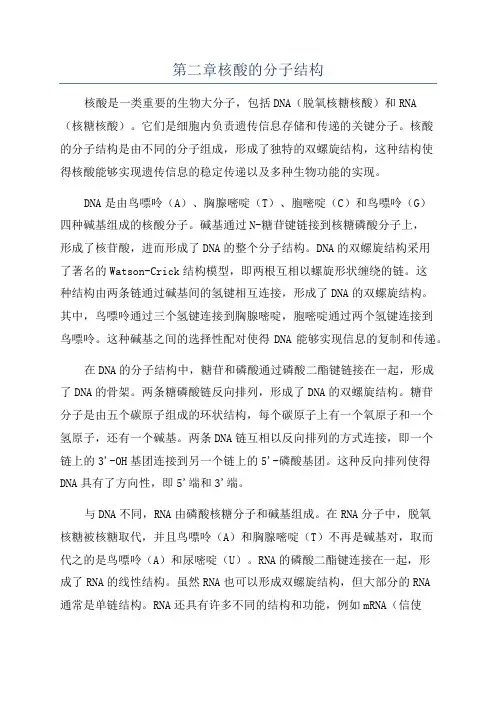 第二章核酸的分子结构