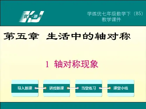 七数下(北师大版)-精品教学课件-5.1 轴对称现象