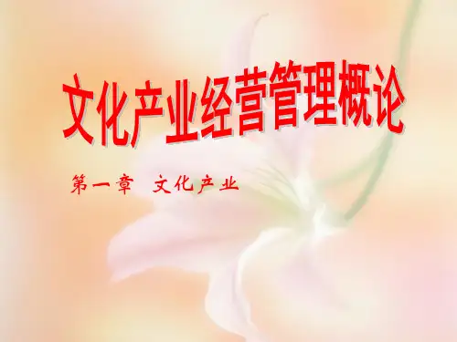 2019年第一章文化产业.ppt