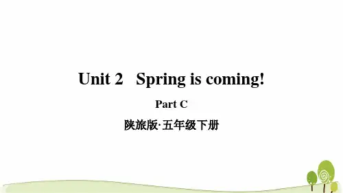 陕旅版英语五年级下Unit2PartC教学课件