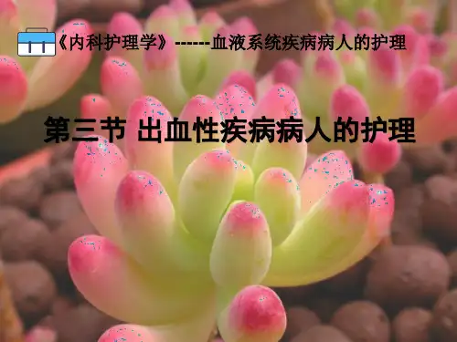 第03节 出血性疾病病人的护理