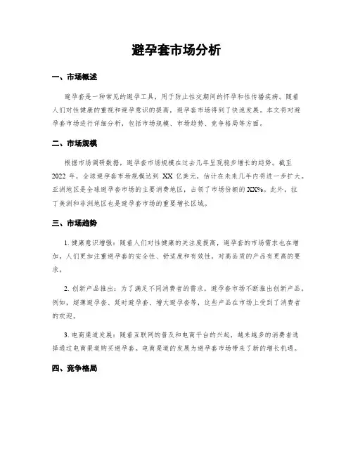 避孕套市场分析