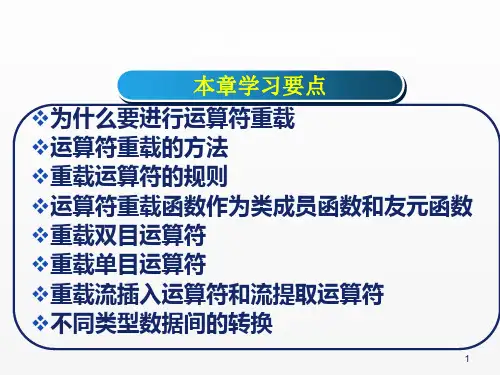 c程序设计课件第7章运算符重载2