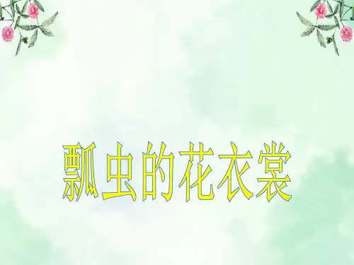 《瓢虫的花衣裳》PPT课件  图文