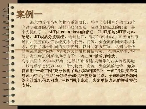 海尔物流