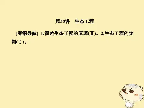 2018届高考生物总复习第十单元现代生物科技专题10_38生态工程课件