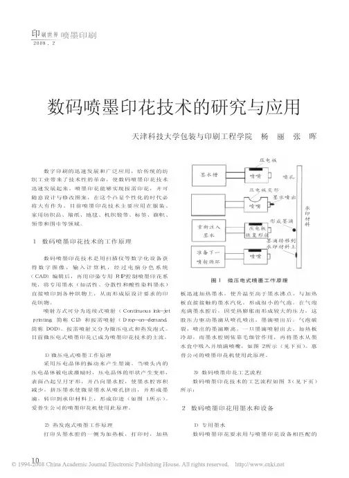 数码喷墨印花技术的研究与应用