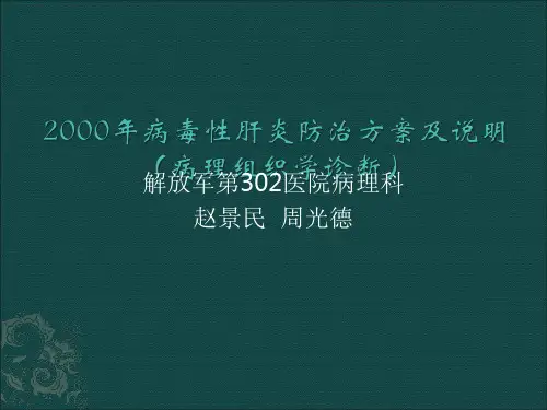 慢性肝炎分级分期