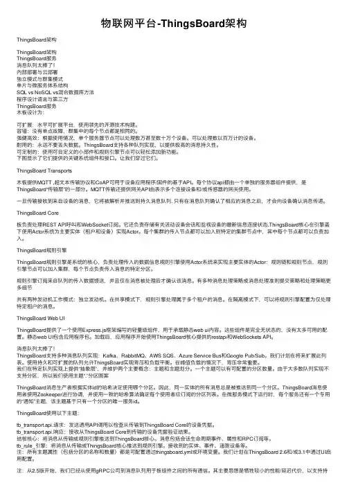 物联网平台-ThingsBoard架构