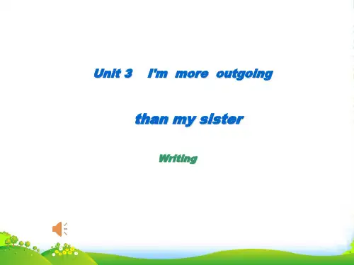 初中英语人教版八年级上册Unit3 Writing(共18张PPT)