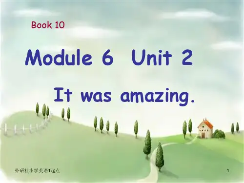 外研社小学英语一起点五年级下册Module6Unit2Itwasamazing.PPT课件