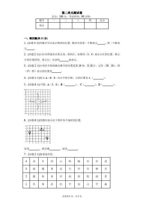人教版小学数学五年级上册 第二单元 测试卷(含答案)