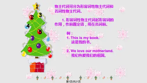名词性物主代词课件PPT课件