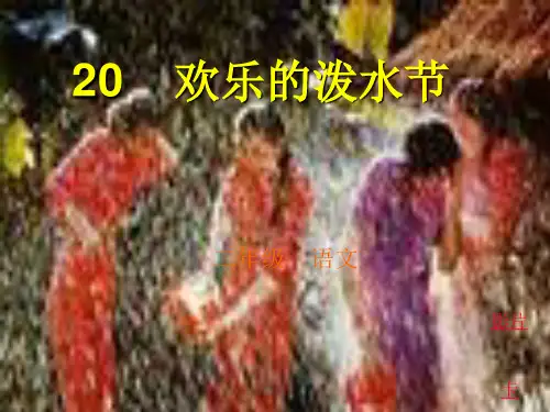 《欢乐的泼水节》课件PPT  省一等奖课件